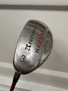 X Factor Hammer 3 Hybrid, 20 Degree, Left Handed Golfers, Preowned